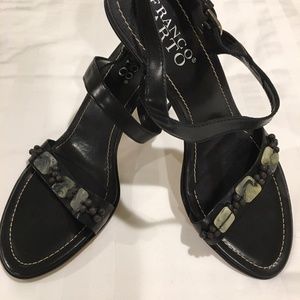 Black Franco Sarto heeled sandles
